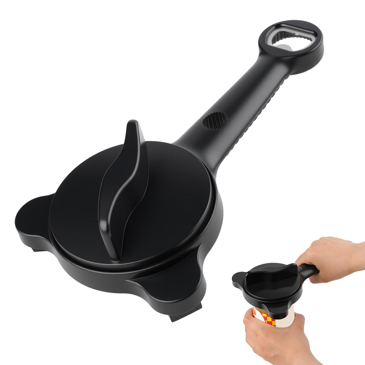 Ouvre-bocal réglable (2,5 à 9 cm), décapsuleur multifonction pour personnes âgées, pince de couvercle en acier inoxydable pour mains faibles,retrait facile